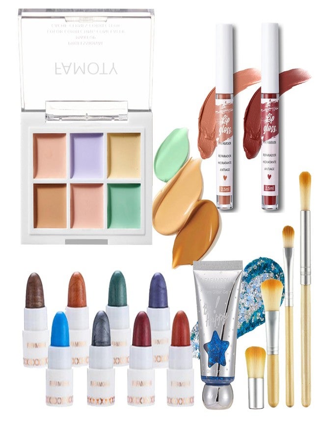 FantasyDay Makeup Set Travel Makeup Kit, Include Eyeshadow Palette Blush Mascara Concealer Eyeliner Eyebrow Pencil Etc Essential Starter Makeup Set for Women #9 - Image 1